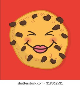 Funny cartoon face design, vector illustration eps 10.