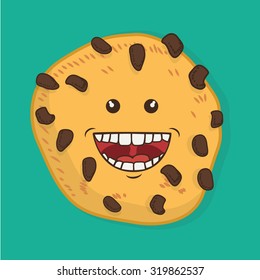 Funny cartoon face design, vector illustration eps 10.