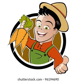 funny cartoon farmer