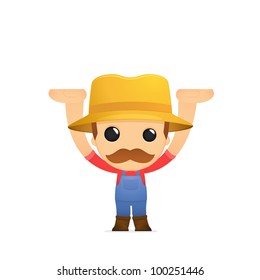 Confused Farmer Reads Letter Stock Vector (Royalty Free) 609043472 ...