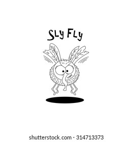 Funny Cartoon Fly