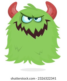 Funny cartoon flying monster. Halloween vector illustration isolated. Great for package or party decoration