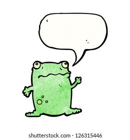rana de dibujos animados divertida