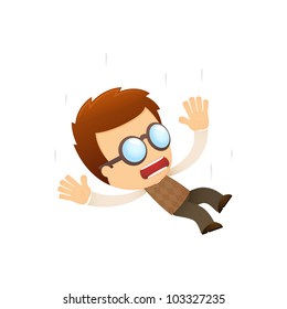 funny cartoon genius in various poses for use in advertising, presentations, brochures, blogs, documents and forms, etc.