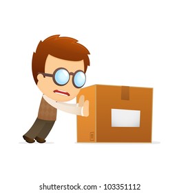 funny cartoon genius in various poses for use in advertising, presentations, brochures, blogs, documents and forms, etc.