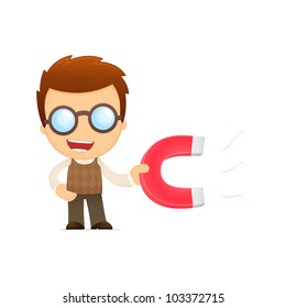 funny cartoon genius in various poses for use in advertising, presentations, brochures, blogs, documents and forms, etc.