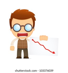 funny cartoon genius in various poses for use in advertising, presentations, brochures, blogs, documents and forms, etc.