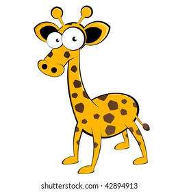 funny cartoon giraffe