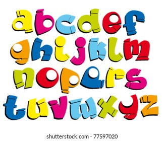 funny cartoon / graffiti font