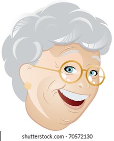 funny cartoon grandmother