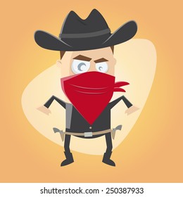 funny cartoon gunslinger