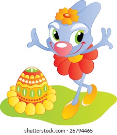 Funny cartoon hare 1