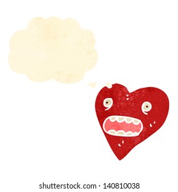corazón divertido de caricaturas