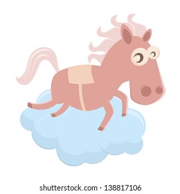 funny cartoon horse