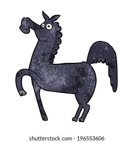 caballo de caricatura divertido
