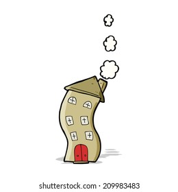 funny cartoon house