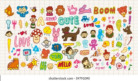 funny cartoon icon