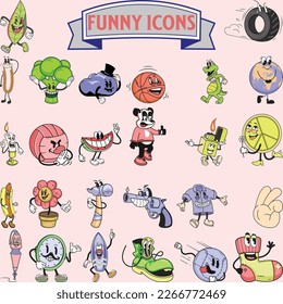 funny cartoon icon vector illustration
