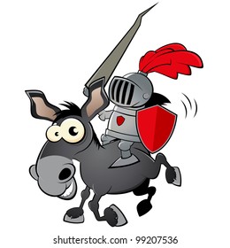 Funny Cartoon Knight