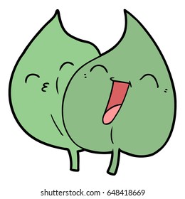 funny cartoon leaves