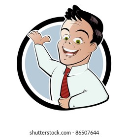 entrenador de dibujos animados divertidos