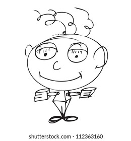 Funny cartoon mascot