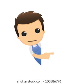 funny cartoon mechanic in various poses for use in advertising, presentations, brochures, blogs, documents and forms, etc.