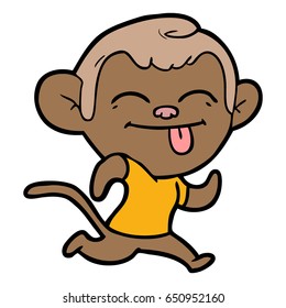 funny cartoon monkey