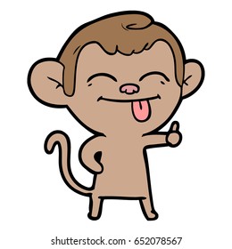 funny cartoon monkey