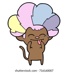 funny cartoon monkey