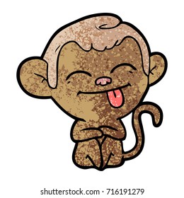 funny cartoon monkey