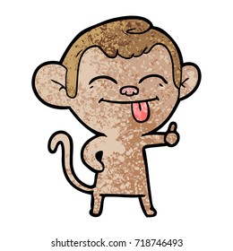 funny cartoon monkey