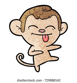 funny cartoon monkey pointing