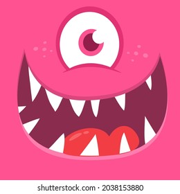 Funny cartoon monster character design. Vector illustration isolated