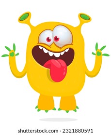 Funny cartoon  monster. Halloween vector illustration. Great for package, mascot design or party decoration