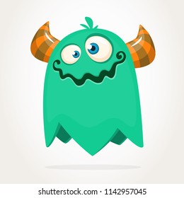 Funny cartoon monster. Vector clipart