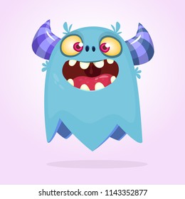 Funny cartoon monster. Vector clipart