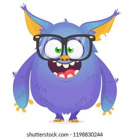 Funny cartoon monster . Vector illustration