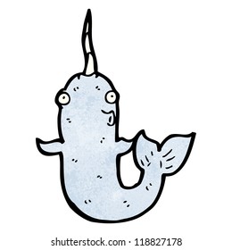 funny cartoon narwhal
