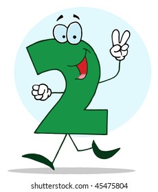 Funny Cartoon Numbers-2, background