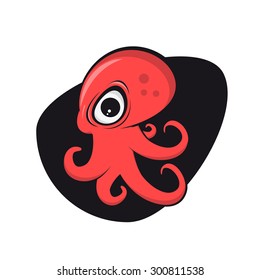 funny cartoon octopus