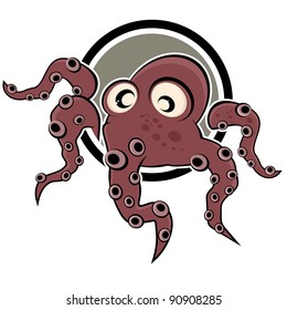 funny cartoon octopus
