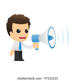 funny cartoon office worker in various poses for use in advertising, presentations, brochures, blogs, documents and forms, etc.