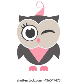 funny cartoon owl 