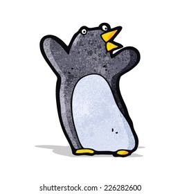 pingüino de caricatura divertida