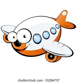 Funny Cartoon Plane