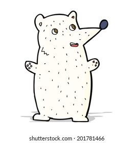 funny cartoon polar bear