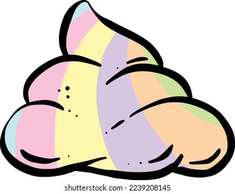 Funny Cartoon Poop oder Poo Vector Illustration
