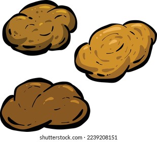 Funny Cartoon Poop oder Poo Vector Illustration