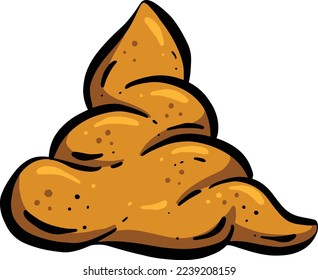 Funny Cartoon Poop oder Poo Vector Illustration